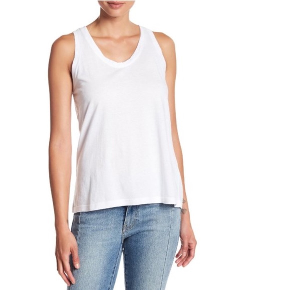 SUSINA Cinch Back Tank Top